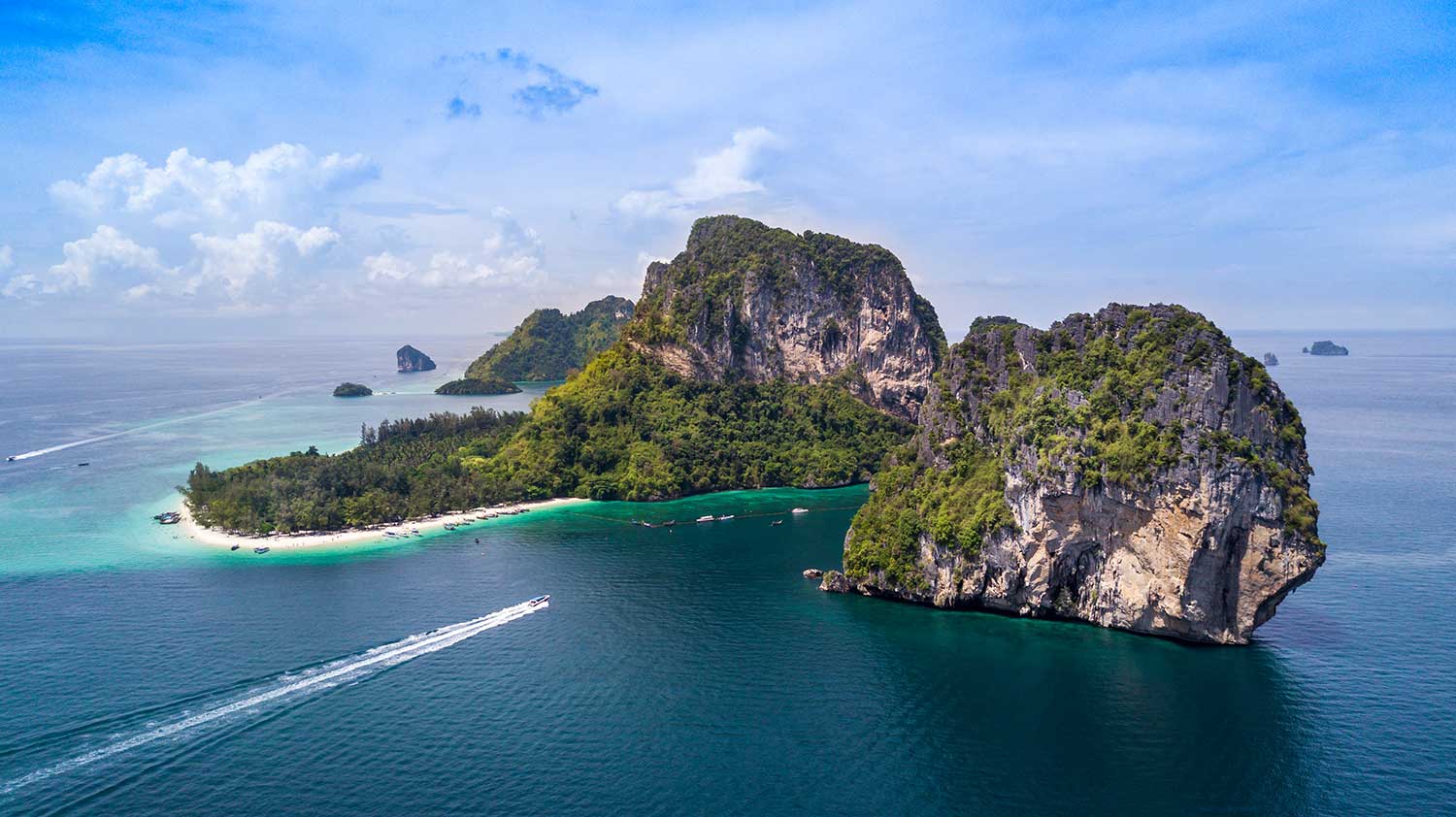 Poda Island of the coast of Krabi Thailand.