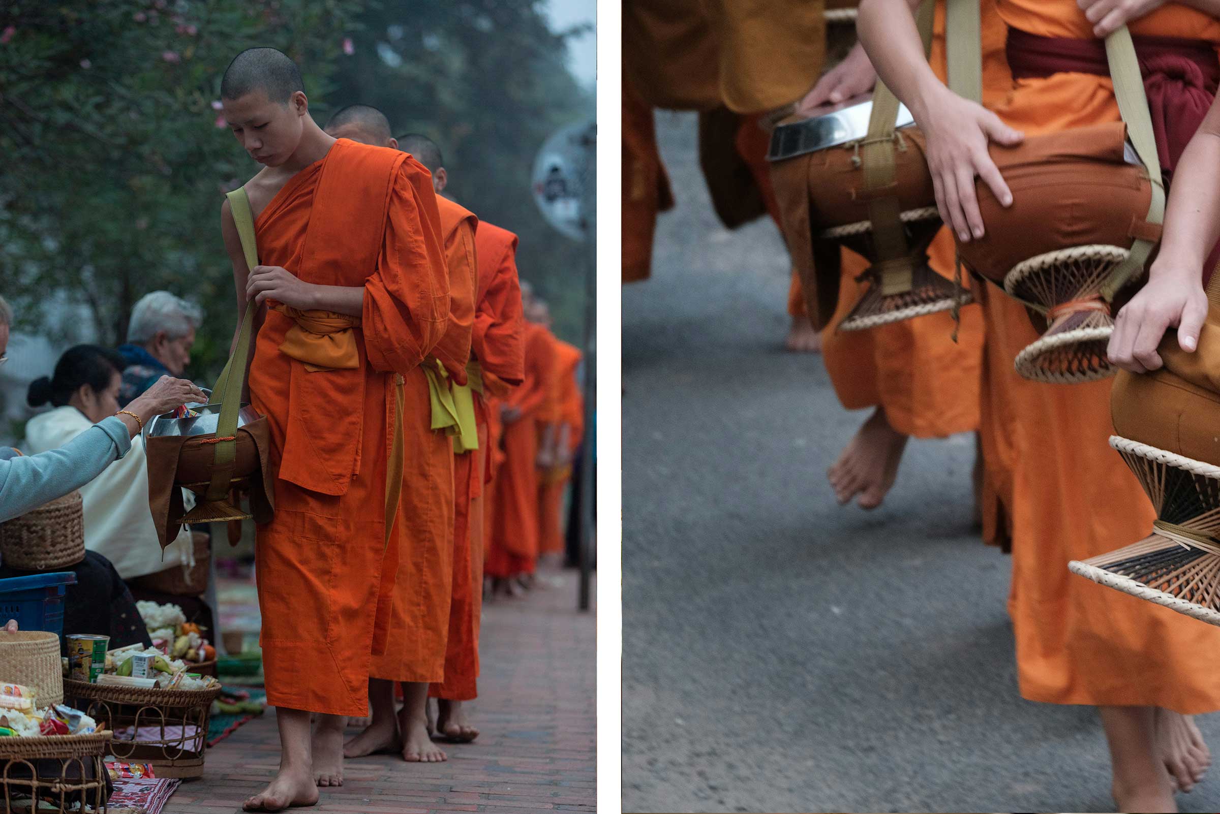 ALMS-GIVING in Luang Prabang Loas