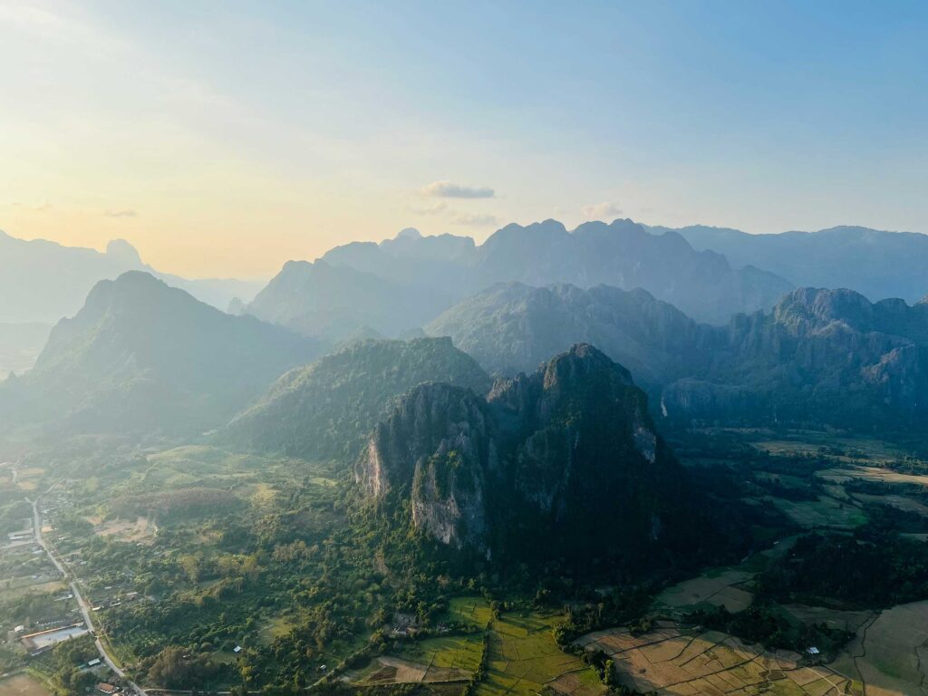 Drone shots of Laos