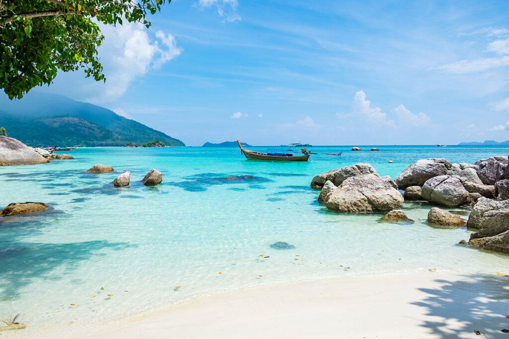 Thai Island with white sand beach